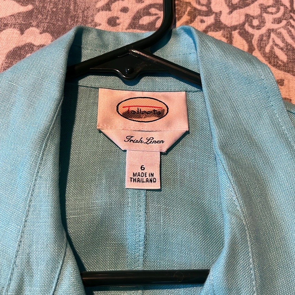 Talbots Size 6 Two Linen Blouses With Front Pocke… - image 7